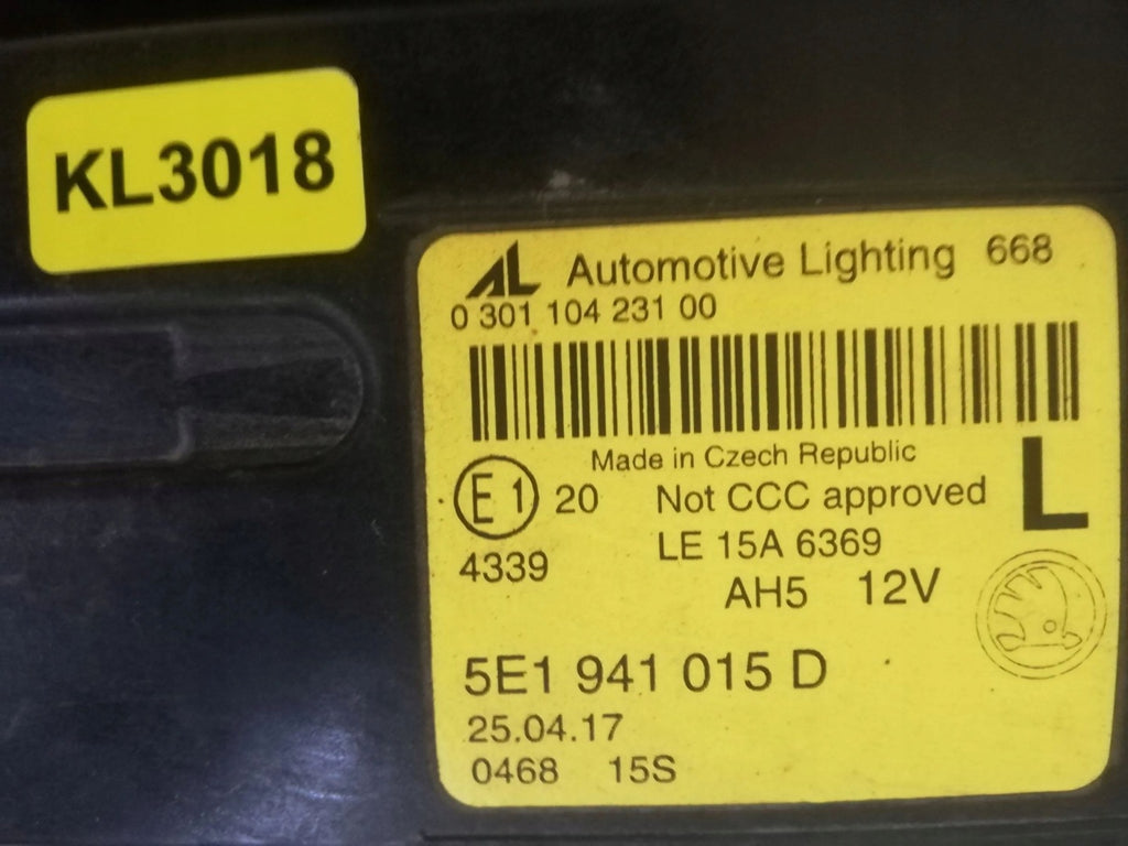 Frontscheinwerfer Skoda Octavia I 5E1941015D KL3018 Links Scheinwerfer Headlight SCH3378880332th
