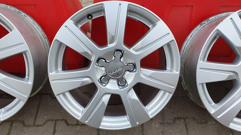 4x Alufelge 17 Zoll 7.0" 5x112 42ET Glanz Silber 4F601025CG Audi Rim Wheel