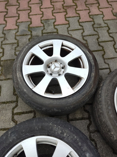 4x Alufelge 17 Zoll 8.0" 5x112 43ET Glanz Silber A2214010202 Mercedes-Benz W221 FEL8145812595kn