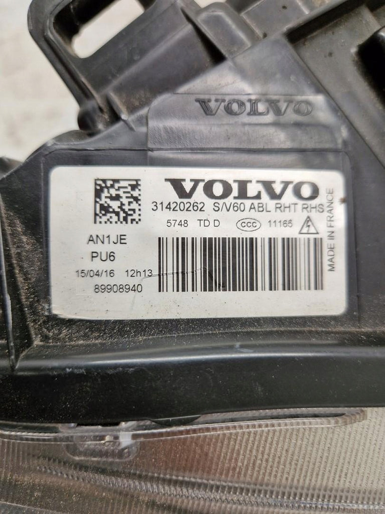 Frontscheinwerfer Volvo V60 I S60 31420262 Xenon Rechts Scheinwerfer Headlight SCH6060635380do