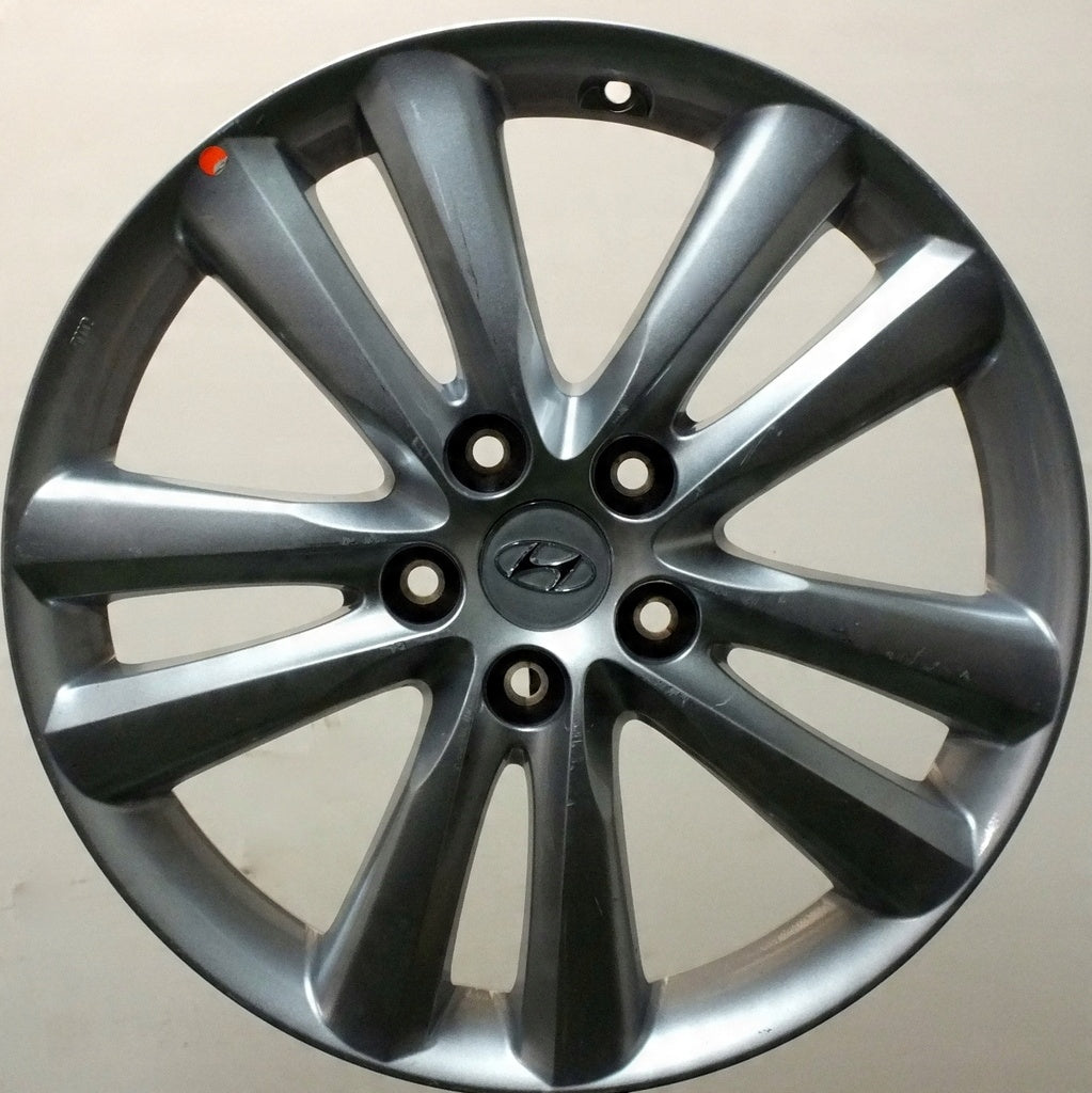 1x Alufelge 18 Zoll 6.5" 5x114.3 48ET Glanz Silber 52910-2S310 Hyundai Tucson