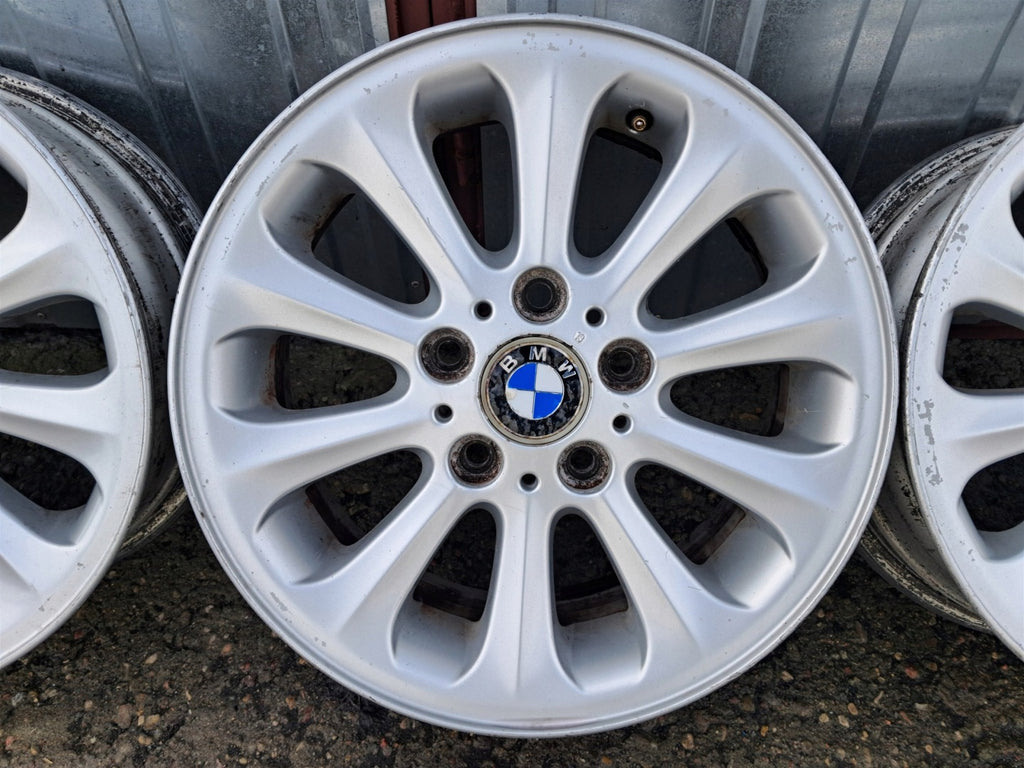 4x Alufelge 16 Zoll 6.5" 5x120 42ET Glanz Silber BMW E46 E90 E87 Rim Wheel FEL5365236374kf