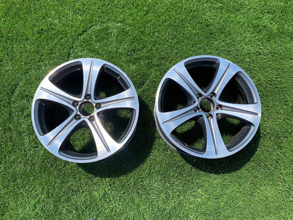 1x Alufelge 18 Zoll 8.0" 5x112 43ET Glanz Silber A2134011400 Mercedes-Benz