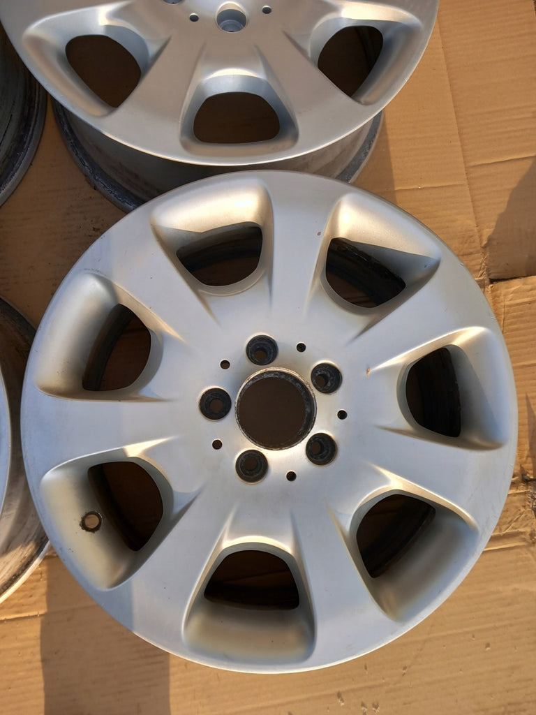 4x Alufelge 16 Zoll 7.0" 5x112 31ET Glanz Silber A2044011102 Mercedes-Benz W204 FEL5267643459yq