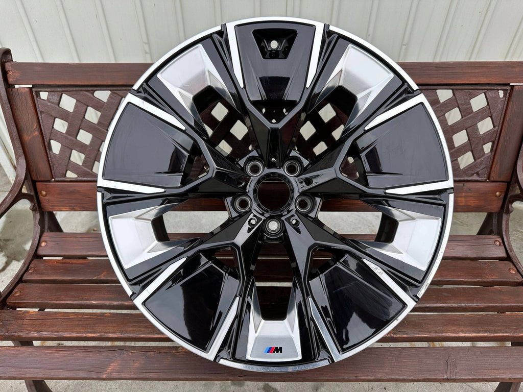 1x Alufelge 20 Zoll 9.5" 5x112 43ET Glanz Schwarz 7916268 BMW Ix3 G08 Rim Wheel FEL8707163566gl