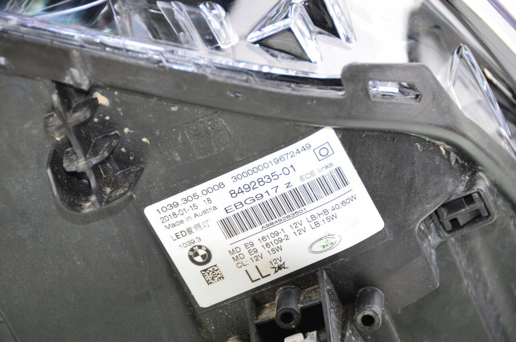 Frontscheinwerfer BMW 5 8492835-01 LED Links Scheinwerfer Headlight SCH4627830121ws