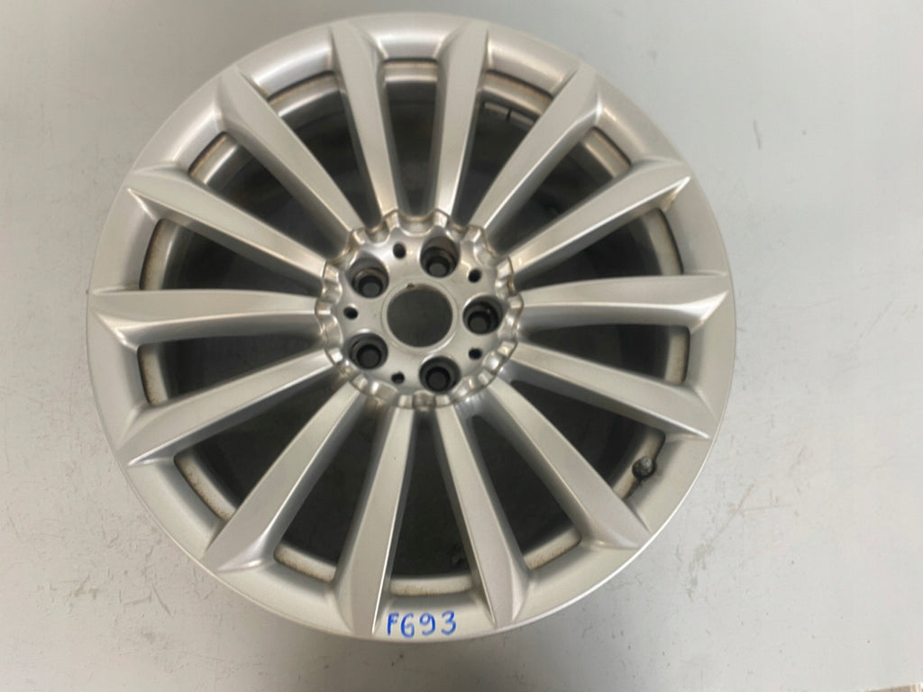 1x Alufelge 19 Zoll 8.5" 5x112 25ET Glanz Silber 6861225 BMW 1 Rim Wheel FEL4242237037bi