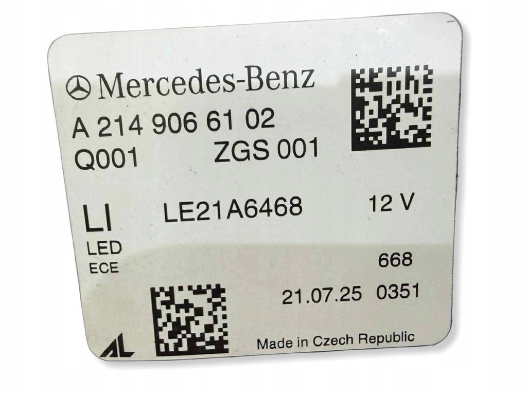 Frontscheinwerfer Mercedes-Benz A2149066102 Links Scheinwerfer Headlight SCH5749976074gv