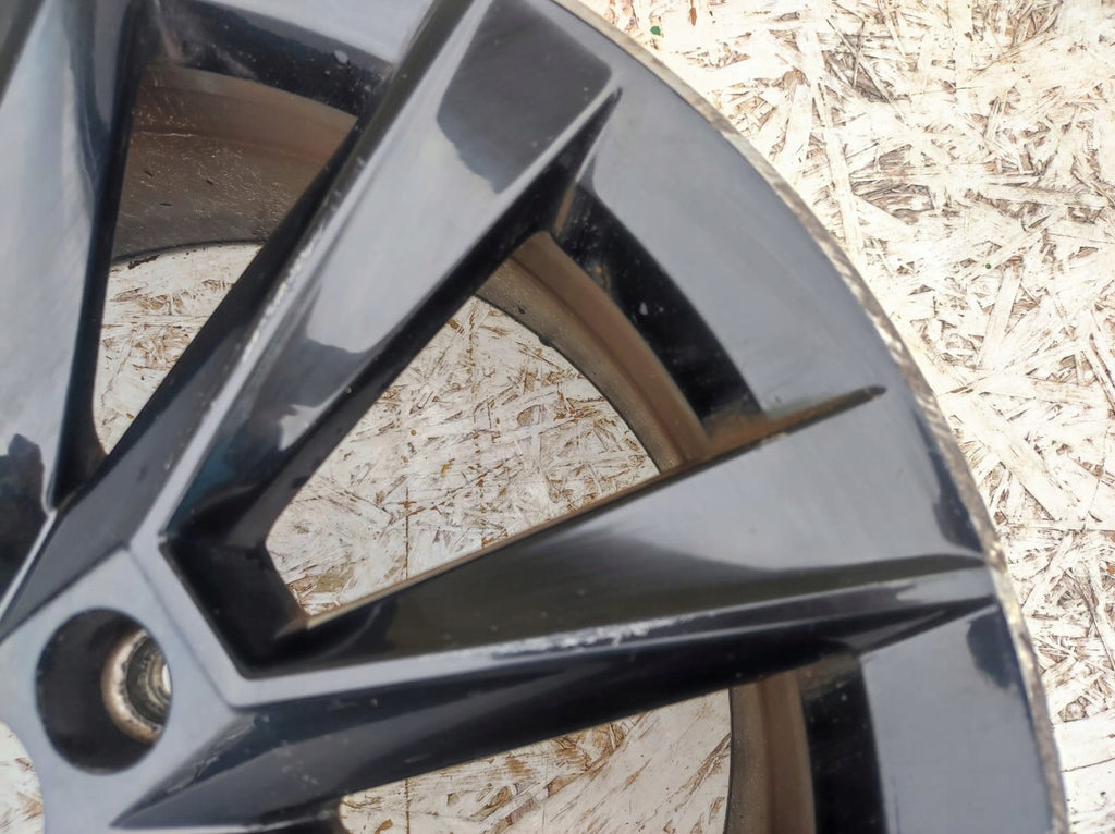 1x Alufelge 17 Zoll 7.0" 5x100 46ET Glanz Schwarz 5JJ601025 Skoda Fabia Rapid