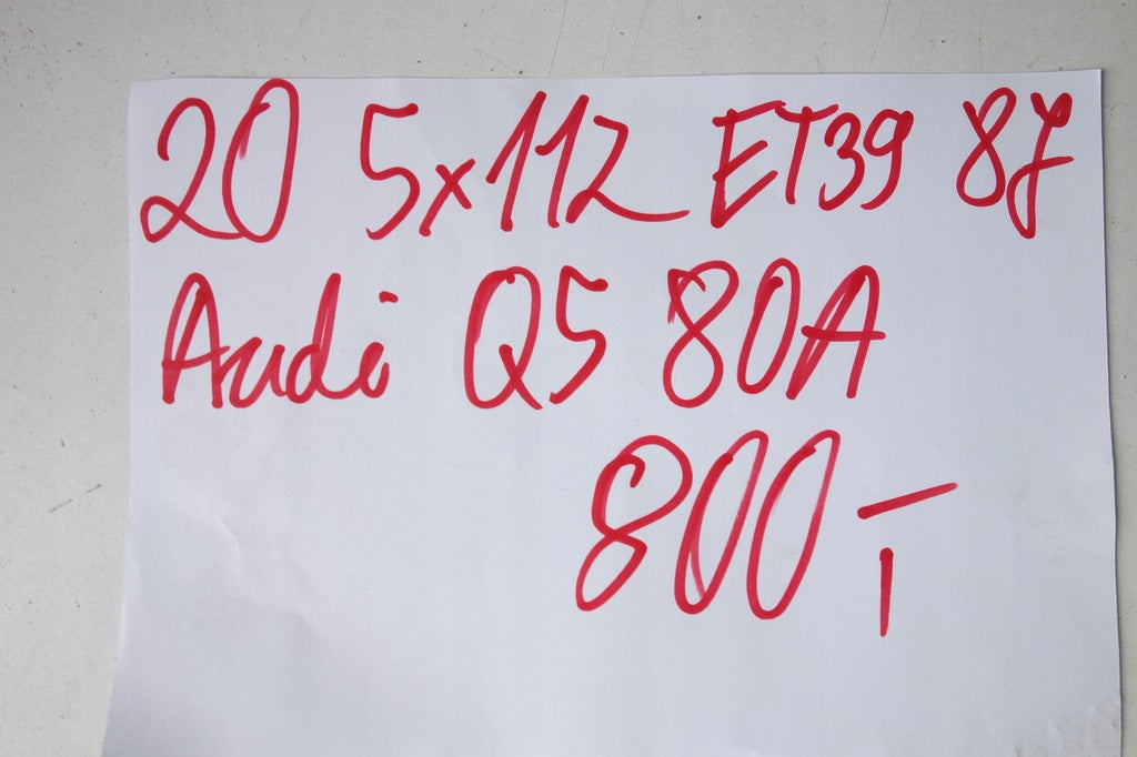 1x Alufelge 20 Zoll 8.0" 5x112 39ET 80A071490A, 80A071490C Audi Q5 Rim Wheel FEL1727667303ve
