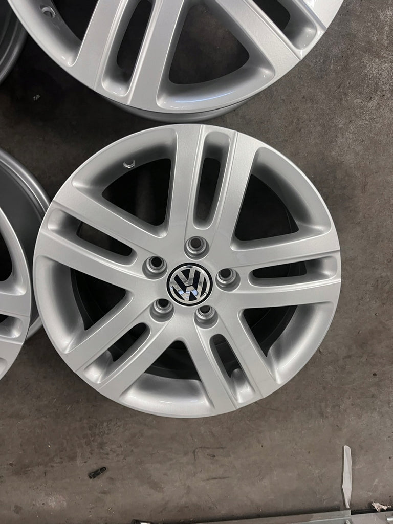 4x Alufelge 16 Zoll 6.5" 5x112 1K0601025AJ VW Golf VIII Touran I Caddy Rim Wheel FEL5851683358xp