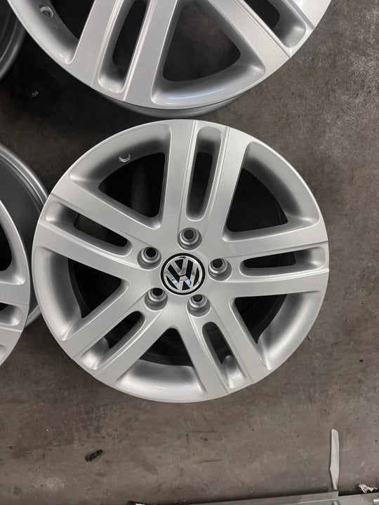 4x Alufelge 16 Zoll 6.5" 5x112 1K0601025AJ VW Golf VIII Touran I Caddy Rim Wheel FEL5851683358xp