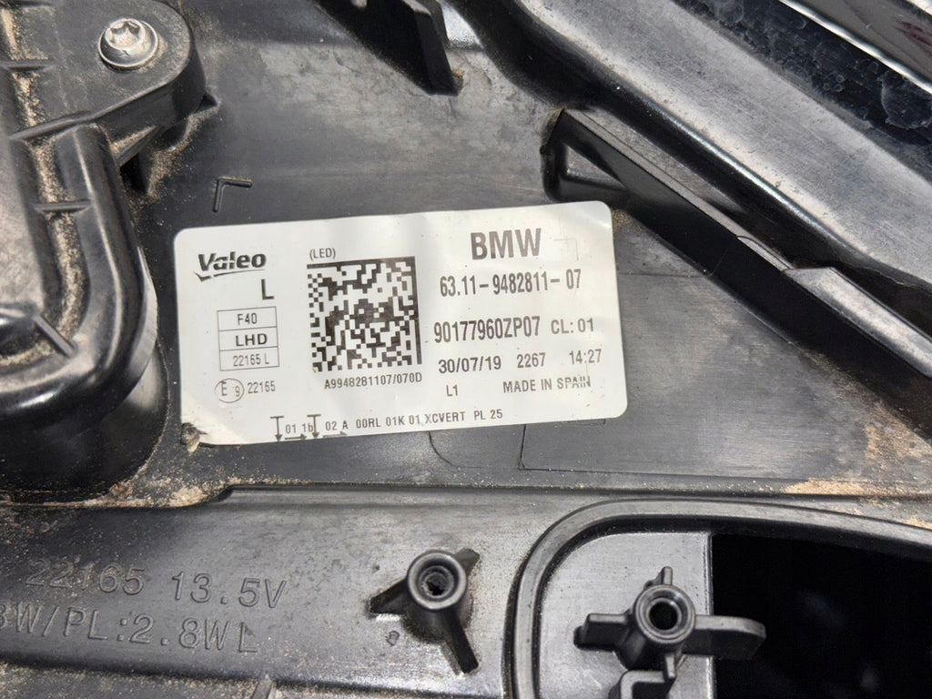 Frontscheinwerfer BMW 1 F40 9482811 LED Links Scheinwerfer Headlight SCH8859812260yk