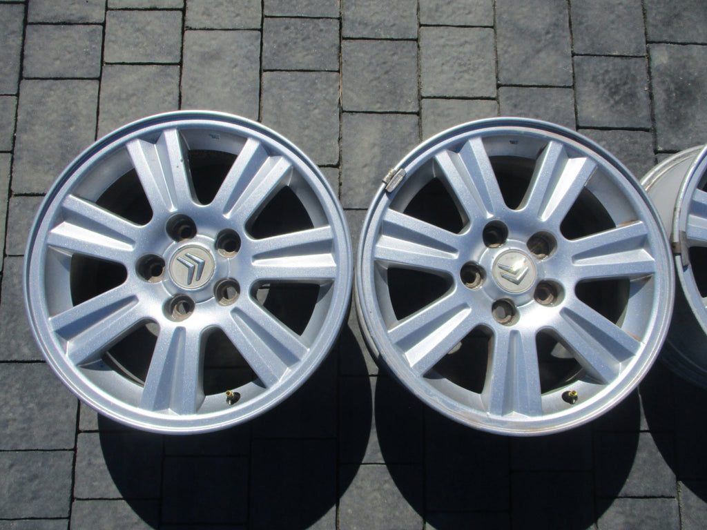 4x Alufelge 16 Zoll 6.5" 5x114.3 38ET Silber Citroën Rim Wheel FEL7150255202me