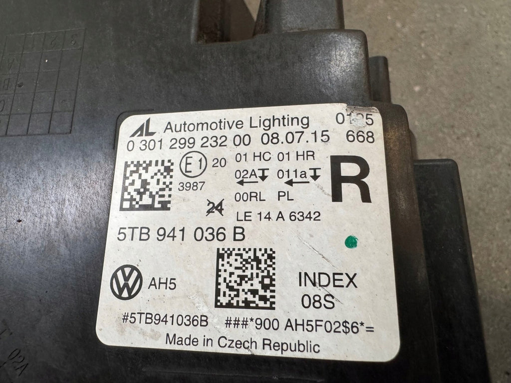 Frontscheinwerfer VW Touran 5TB941036B Rechts Scheinwerfer Headlight SCH1056497962dx