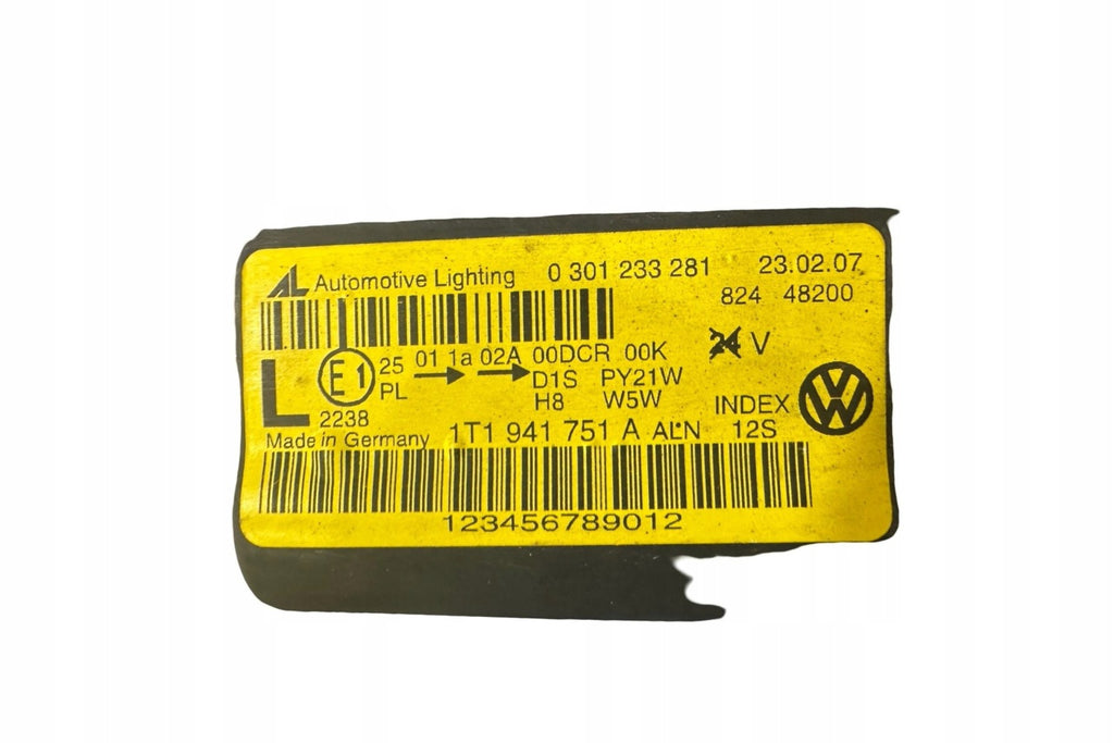 Frontscheinwerfer VW Touran 0301233281 Links Scheinwerfer Headlight SCH6521157962tq