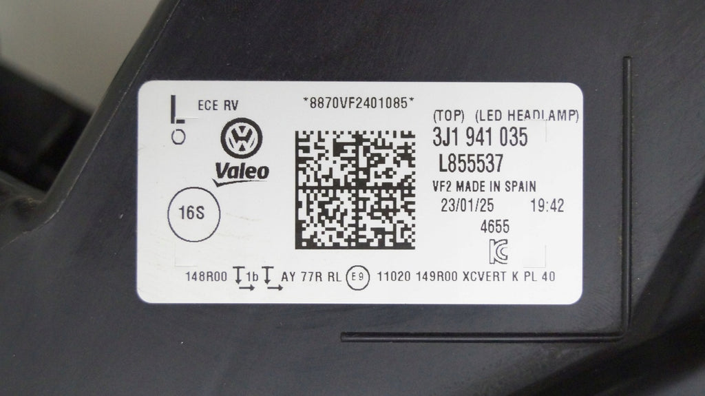 Frontscheinwerfer VW Passat 3J1941035 LED Ein Stück (Rechts oder Links) SCH5171939547bm