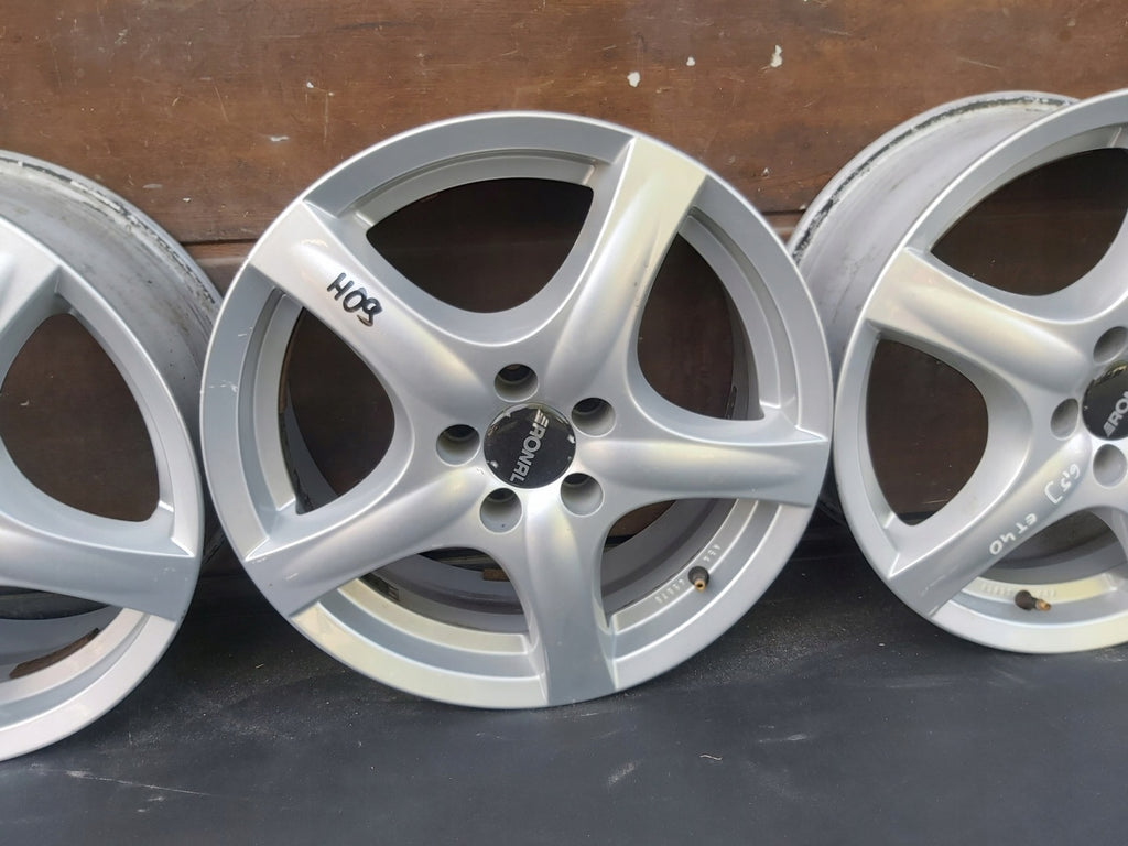 4x Alufelge 16 Zoll 6.5" 5x100 Seat Leon Golf I Rim Wheel FEL7966125979sr