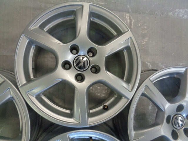 4x Alufelge 15 Zoll 6.0" 5x100 40ET Glanz Silber 6R0601025C Audi I Ibiza Polo FEL2978586946jk