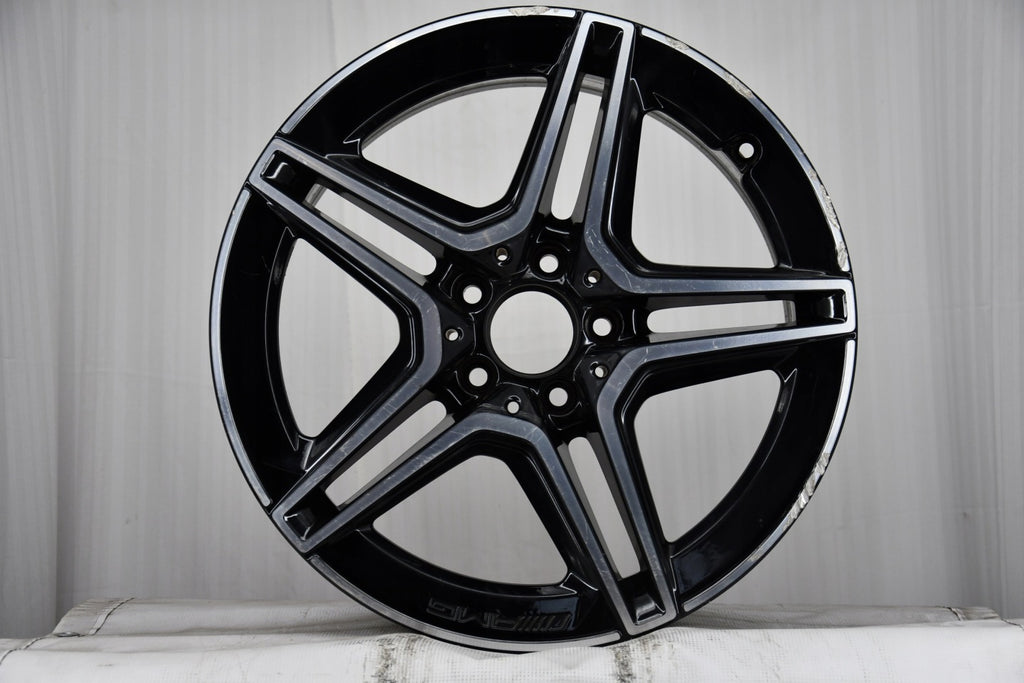 1x Alufelge 18 Zoll 8.0" 5x112 43ET Glanz Schwarz A2134016300 Mercedes-Benz FEL7069323247oh