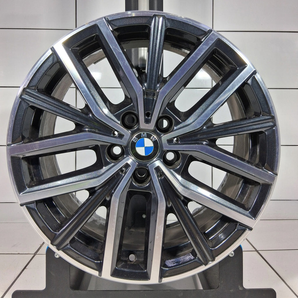1x Alufelge 18 Zoll 7.5" 5x112 50ET Glanz Schwarz 6891179 BMW Rim Wheel FEL1134516381ty