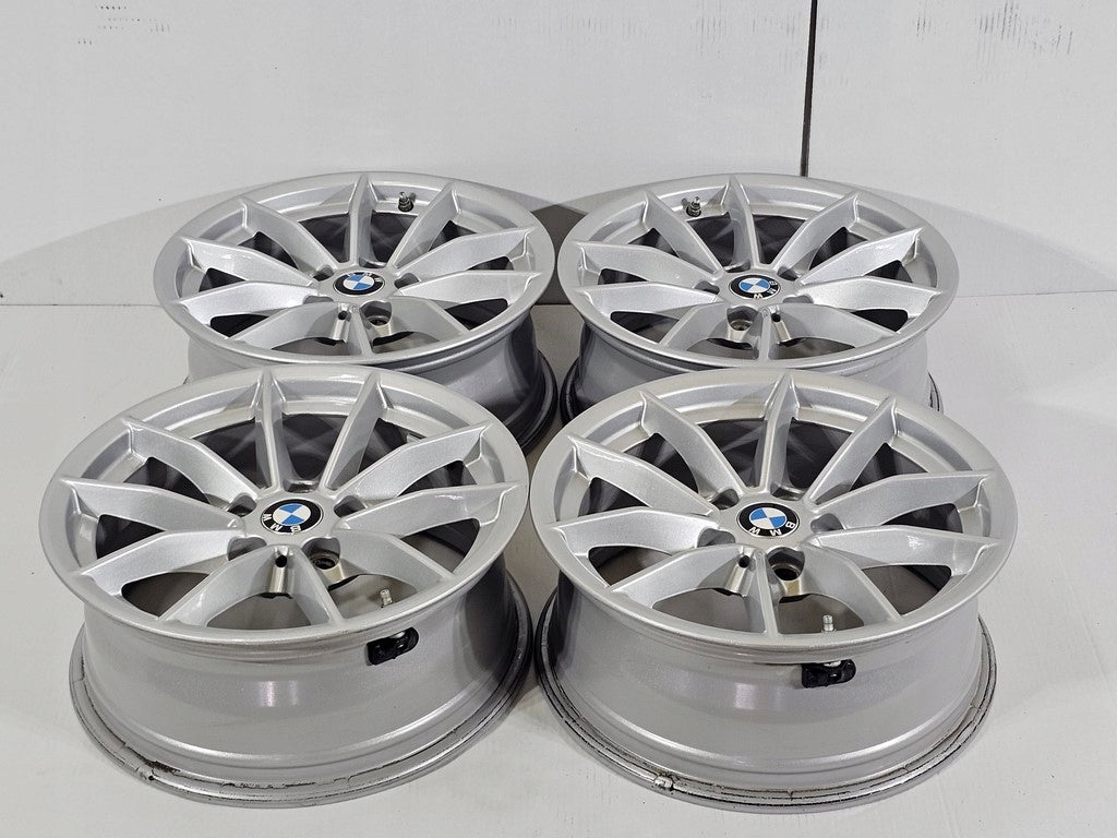 4x Alufelge 16 Zoll 6.5" 5x112 22ET Glanz Silber 6876921 BMW Rim Wheel FEL5155842191ic