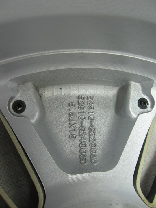 1x Alufelge 16 Zoll 6.5" 5x114.3 50ET 52910-G2200 Hyundai Kona Rim Wheel FEL8557276574vw