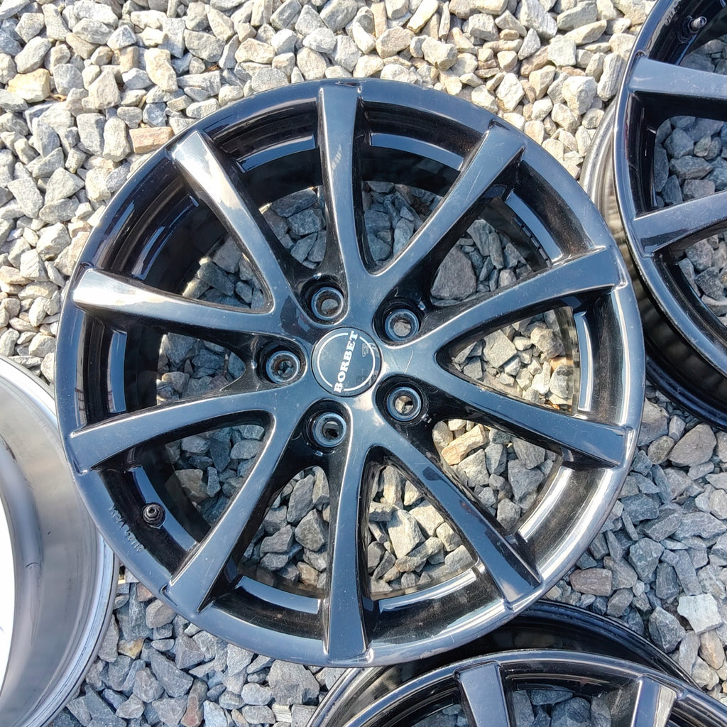 4x Alufelge 17 Zoll 7.0" 5x112 50ET Glanz Schwarz KBA47117 Audi I Rim Wheel FEL2107398301ct