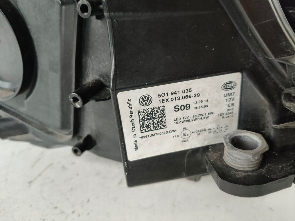 Frontscheinwerfer VW Golf VII 5G1941035 Full LED Ein Stück (Rechts oder Links) SCH2827997399pm