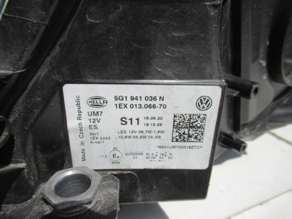 Frontscheinwerfer VW Golf VII 5G1941036N LED Rechts Scheinwerfer Headlight SCH4879372110tu