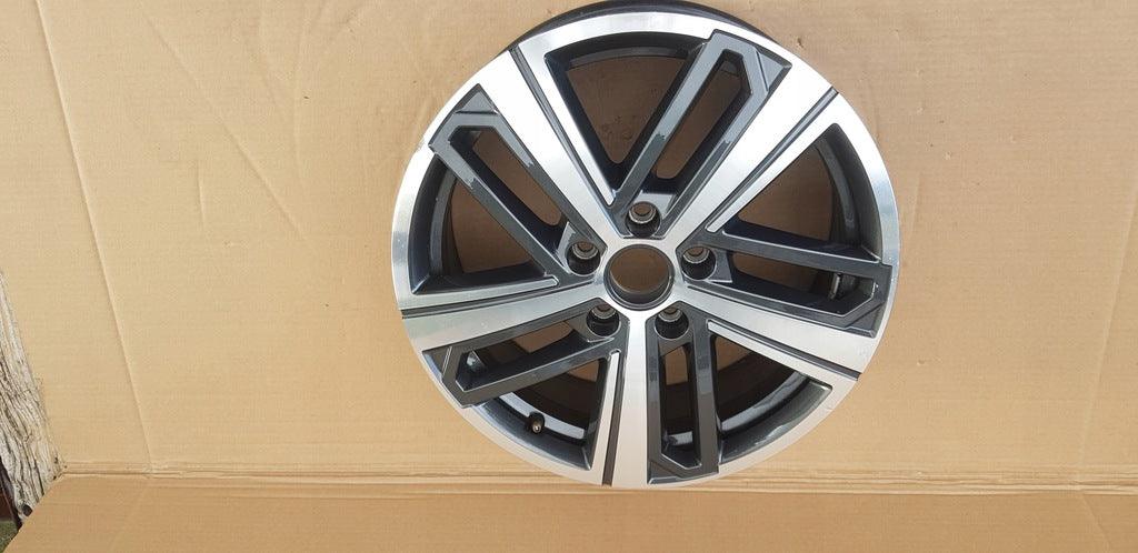 1x Alufelge 17 Zoll 6.5" 5x112 49ET 2K7601025C VW Caddy Rim Wheel FEL5901889370sw