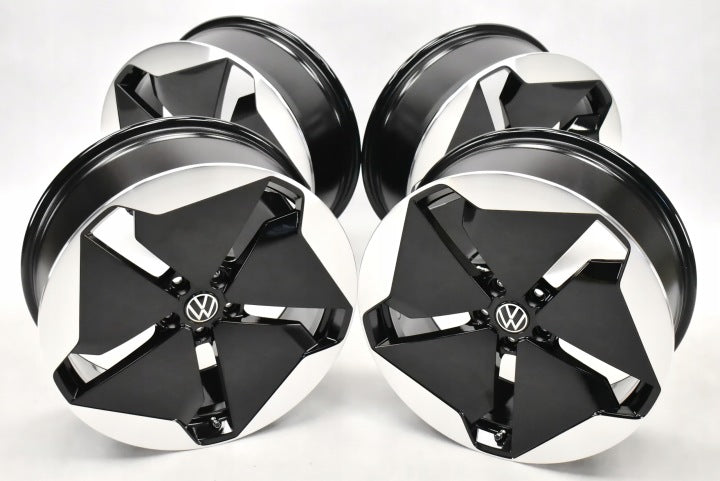 4x Alufelge 20 Zoll 7.5" 5x112 44ET Glanz Schwarz 10A601025B VW Id.3 Rim Wheel FEL8976937646tg
