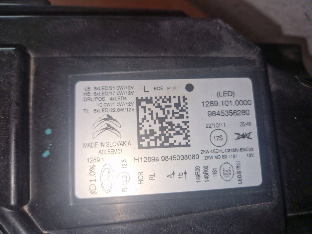 Frontscheinwerfer Citroën C5 Aircross 9845356280 LED Links Headlight