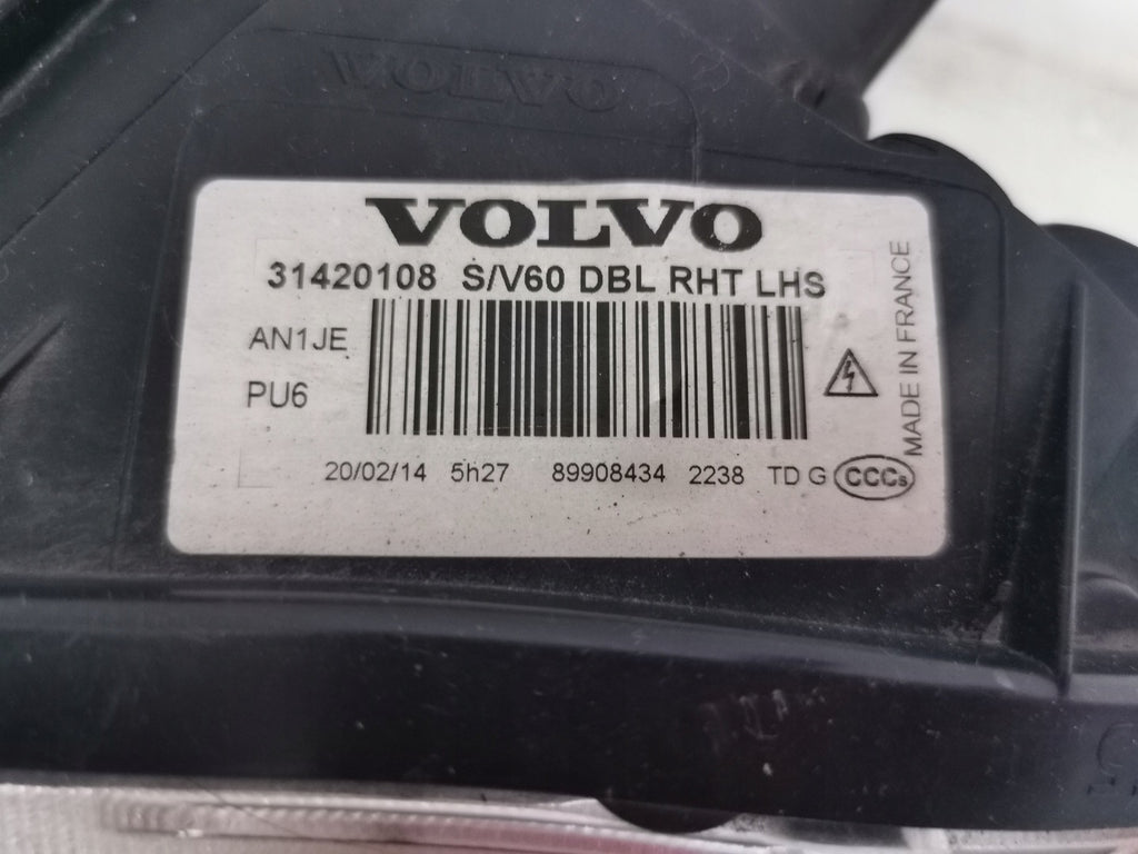 Frontscheinwerfer Volvo S60 V60 31420108 Xenon Links Scheinwerfer Headlight SCH7420690577mm