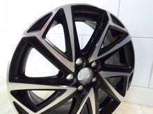 Laden Sie das Bild in den Galerie-Viewer, 1x Alufelge 16 Zoll 6.0&quot; 5x100 50ET Glanz Schwarz PW457-0D004 Toyota 4 Yaris