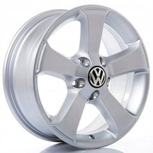 Laden Sie das Bild in den Galerie-Viewer, 1x Alufelge 17 Zoll 6.5" 5x112 39ET Glanz Silber KBA47305 VW I Rim Wheel FEL8854920892td