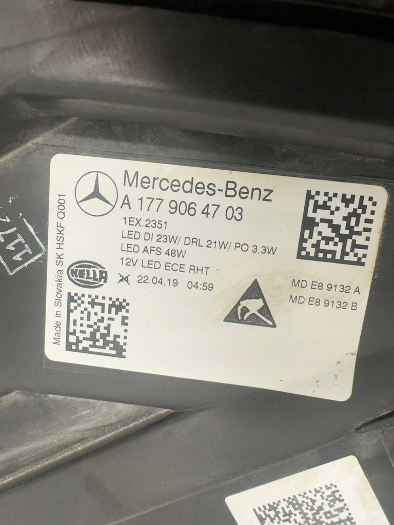 Frontscheinwerfer Mercedes-Benz W177 A1779064703 A2479004104 Full LED Links SCH6426471907go