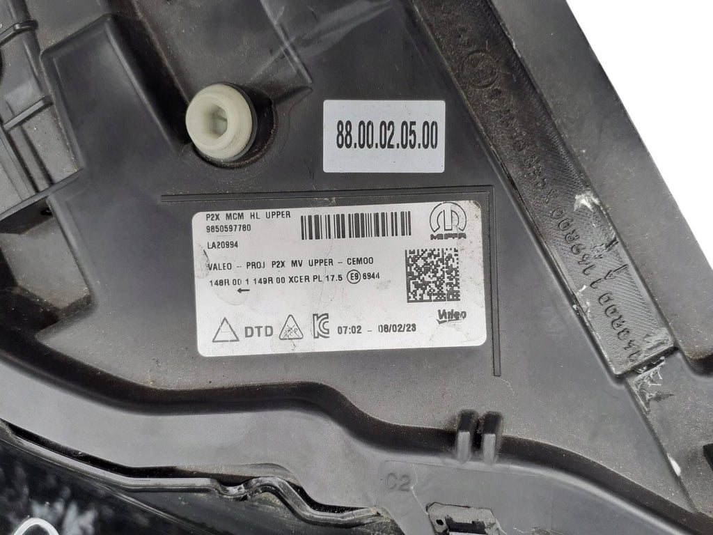 Frontscheinwerfer Peugeot 2008 II 9850597780 Rechts Scheinwerfer Headlight