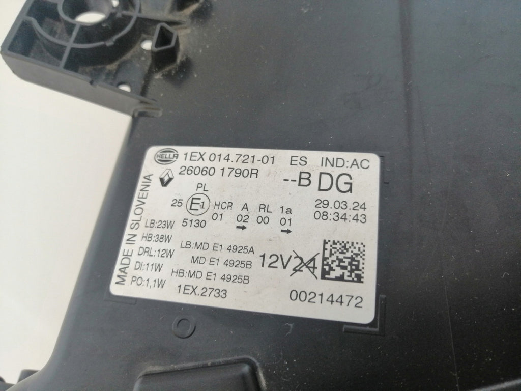 Frontscheinwerfer Renault Trafic III 260601790R Links Scheinwerfer Headlight SCH8753160644pl