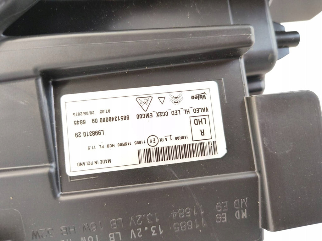 Frontscheinwerfer Citroën C3 9851349080 98513490801 Full LED Rechts Headlight SCH7409989506ey