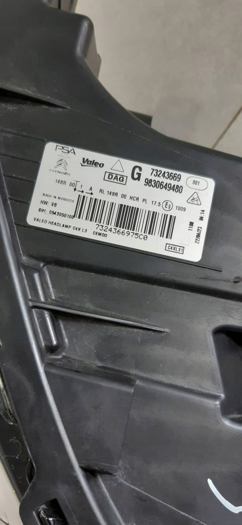Frontscheinwerfer Citroën C4 III 9830649480 Full LED Links Headlight SCH8706236274kt