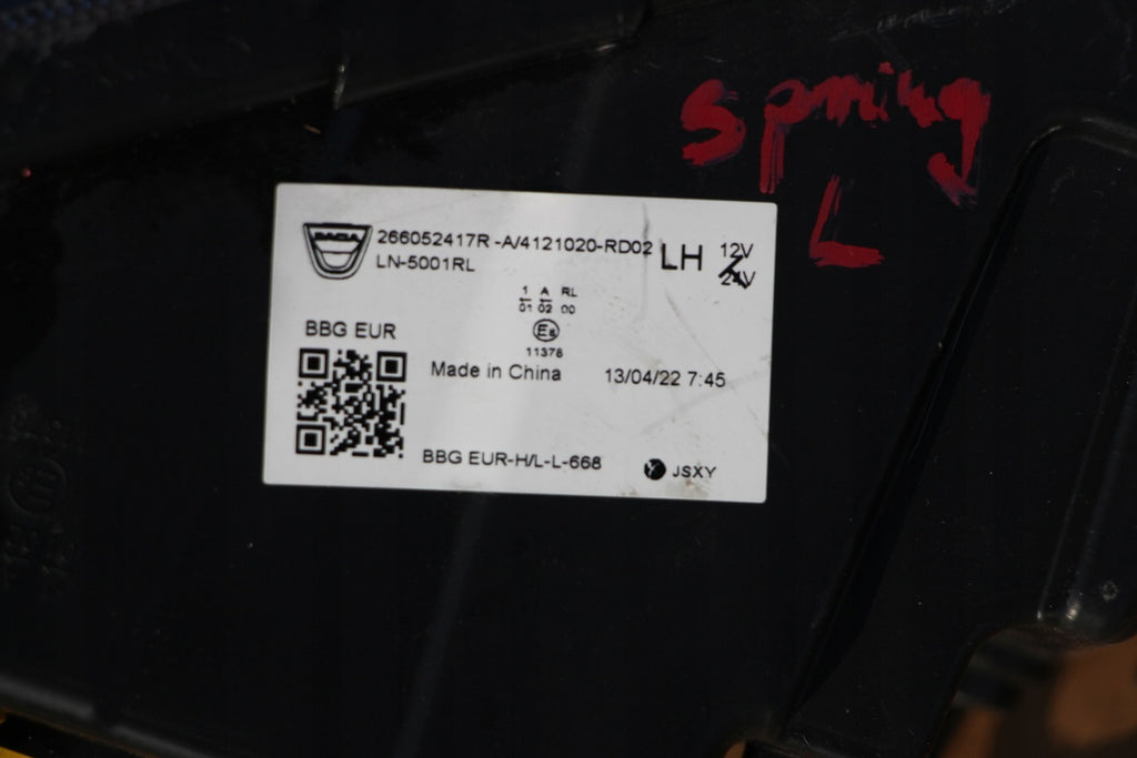 Frontscheinwerfer Dacia Spring 266052417R Links Scheinwerfer Headlight