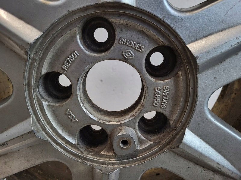 4x Alufelge 16 Zoll 6.5" 5x108 50ET Silber Renault Megane I Rim Wheel FEL4198250773zl