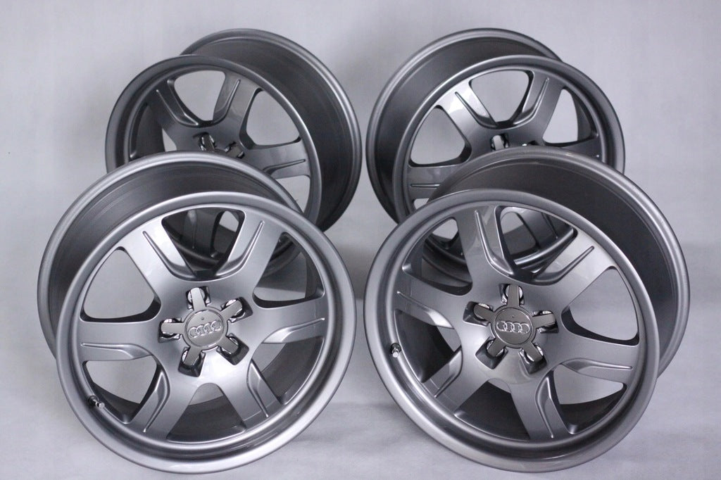 4x Alufelge 17 Zoll 7.5" 5x112 28ET Glanz Grau 8T0601025B Audi A5 Rim Wheel FEL6704401504ye
