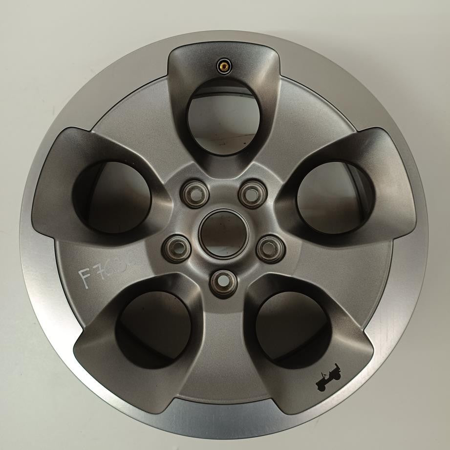 1x Alufelge 18 Zoll 7.5" 5x127 44ET Glanz Grau Jeep Wrangler Rim Wheel FEL8893052857sr