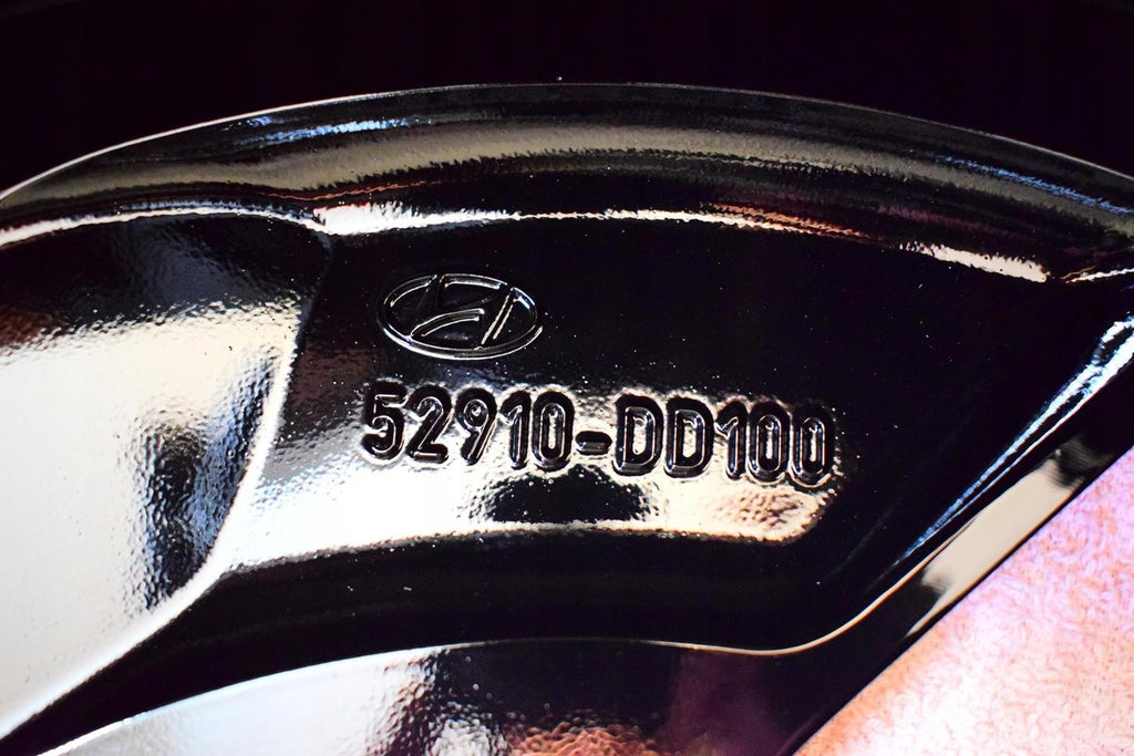 4x Alufelge 17 Zoll 7.0" 5x114.3 50ET Glanz Schwarz 52910-DD100 Hyundai Tucson