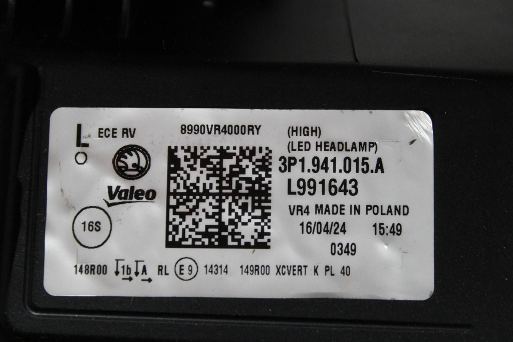 Frontscheinwerfer Skoda Superb I 3P1941015A LED Links Scheinwerfer Headlight SCH6742452009gm