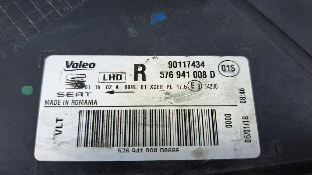 Frontscheinwerfer Seat Ateca 576941008D Rechts Scheinwerfer Headlight