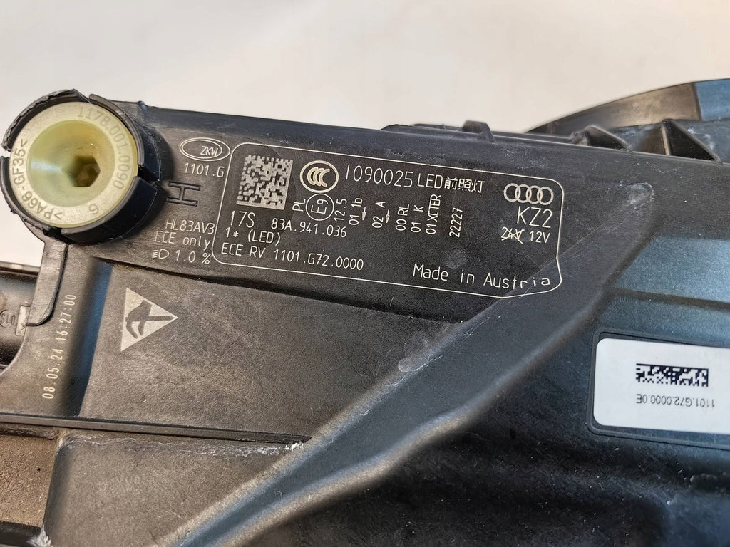 Frontscheinwerfer Audi Q3 83A941036 Full LED Rechts Scheinwerfer Headlight SCH4207436488iq