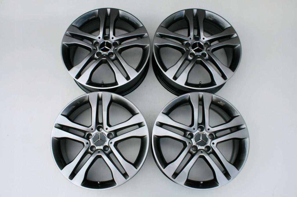 4x Alufelge 18 Zoll 7.0" 5x112 46ET Glanz A1564010102 Mercedes-Benz X156 FEL2702268043lu